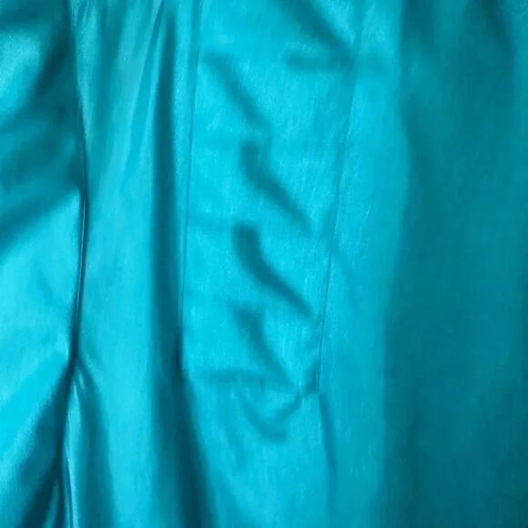 Vintage The Totes Coat Rain Jacket 100% silk Trench Coat Teal still has belt - Picture 6 of 10